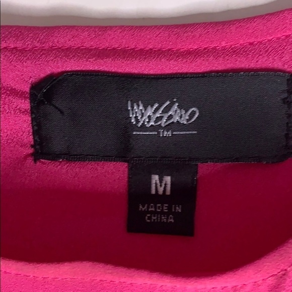 Mossimo Basic Cold Shoulder Hot Pink Box Shift Dress Mini casual medium - Picture 5 of 7